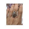 Vintage 925 Sterling Silver Marcasites Ring Size 10.25
