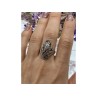 Vintage 925 Sterling Silver Marcasites Ring Size 10.25