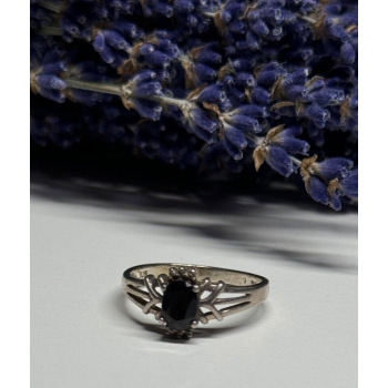 925 Sterling Silver Spinel Ring Size 8