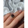 14K YELLOW GOLD AMBER ELEGANT RING SIZE 5