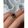 14K YELLOW GOLD AMBER ELEGANT RING SIZE 5