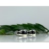 925 Sterling Silver Black Nephrite Stud Earrings
