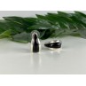 925 Sterling Silver Black Nephrite Stud Earrings