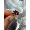 14K YELLOW GOLD RING RUBY SIZE 2.5