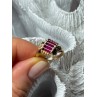 14K YELLOW GOLD RING RUBY SIZE 2.5