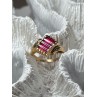14K YELLOW GOLD RING RUBY SIZE 2.5