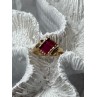 14K YELLOW GOLD RING RUBY SIZE 2.5
