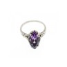 Vintage 925 Sterling Silver Amethyst Ring Size 6