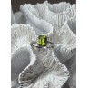 10K WHITE GOLD RING PERIDOT & DIAMONDS SIZE 6.5