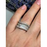 925 Sterling Silver Sapphire Ring Size 6
