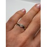 10K WHITE GOLD DIAMOND HEART  RING SIZE 6