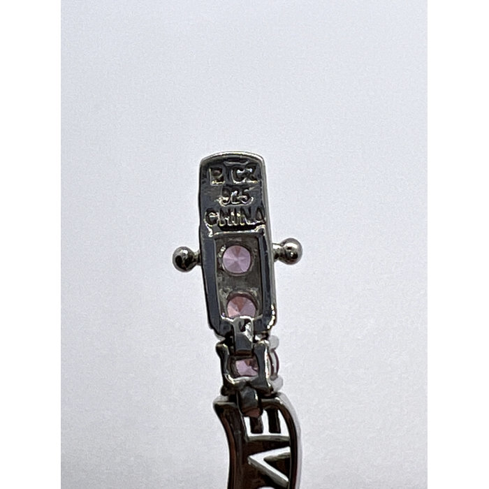 925 STERLING SILVER  PINK CZ 