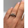 925 Sterling Silver White Sapphire Ring Size 6