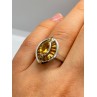 925 STERLING SILVER CITRINE RING SIZE 6.5