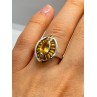 925 STERLING SILVER CITRINE RING SIZE 6.5