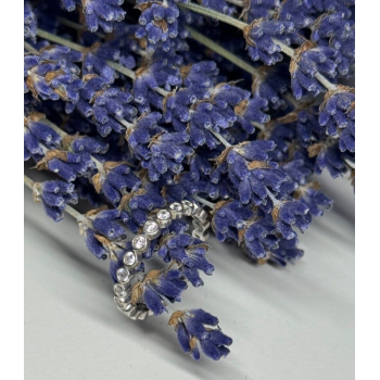 925 Sterling Silver CZ Ring Size 7.5