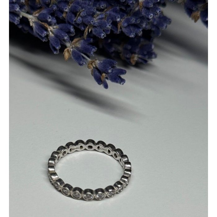 925 Sterling Silver CZ Ring Size 7.5