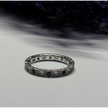 925 Sterling Silver CZ Ring Size 6.5