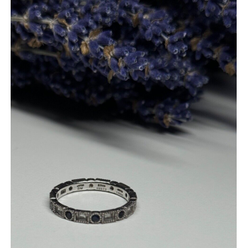 925 Sterling Silver CZ Ring Size 6.5