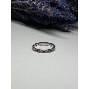 925 Sterling Silver CZ Ring Size 6.5