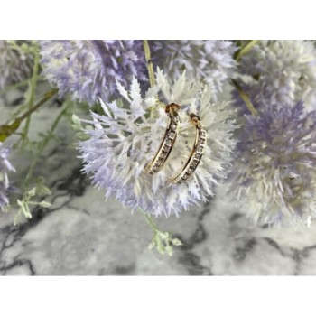 14K YELLOW GOLD DIAMONDS EARRINGS