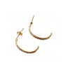 14K YELLOW GOLD DIAMONDS EARRINGS