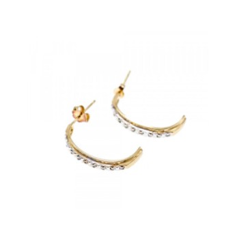 14K YELLOW GOLD DIAMONDS EARRINGS