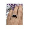 Vintage 925 Sterling Silver Onyx & Marcasites Ring Size 6.5