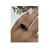 Vintage 925 Sterling Silver Onyx & Marcasites Ring Size 6.5