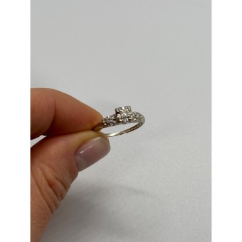 14K WHITE GOLD  DIAMONDS MATCHED PERFECTION RING SIZE 6
