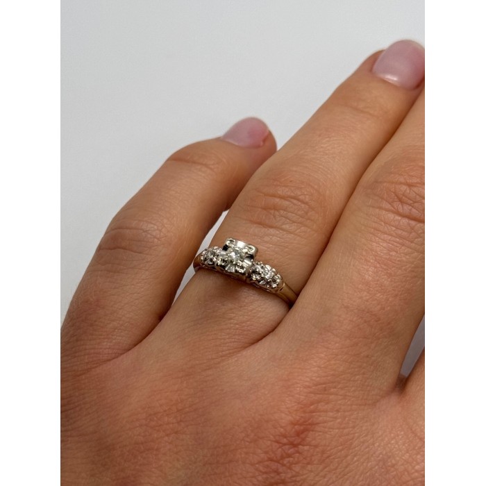 14K WHITE GOLD  DIAMONDS MATCHED PERFECTION RING SIZE 6