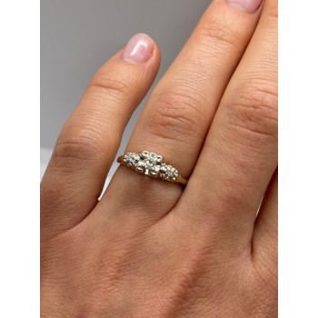 14K WHITE GOLD  DIAMONDS MATCHED PERFECTION RING SIZE 6