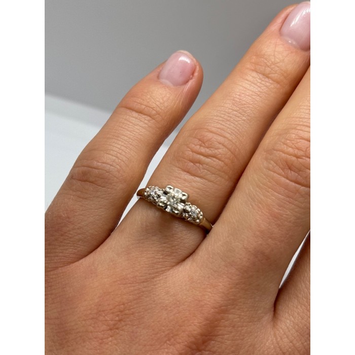 14K WHITE GOLD  DIAMONDS MATCHED PERFECTION RING SIZE 6