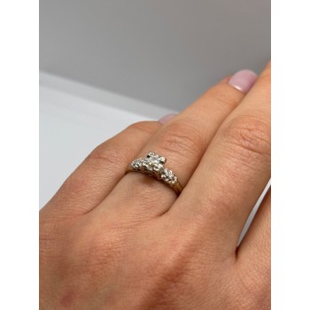 14K WHITE GOLD  DIAMONDS MATCHED PERFECTION RING SIZE 6