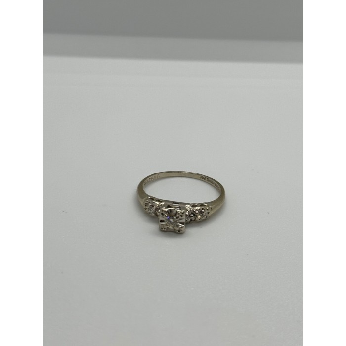 14K WHITE GOLD  DIAMONDS MATCHED PERFECTION RING SIZE 6