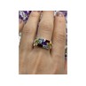 925 STERLING SILVER MULTI GEMSTONES RING SIZE 11