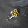 925 Sterling Silver Citrine Ring Size 8
