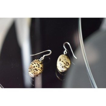 925 Sterling Silver Leopard Jasper Earrings