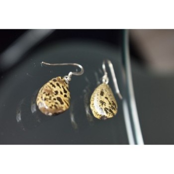 925 Sterling Silver Leopard Jasper Earrings
