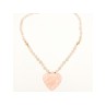 14K YELLOW GOLD ROSE QUARTZ 