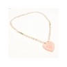 14K YELLOW GOLD ROSE QUARTZ 