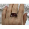 925 Sterling Silver Garnet Ring Size 8.5