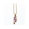 925 Sterling Silver Gold Plated Tanzanite Chain With Pendant