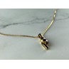 925 Sterling Silver Gold Plated Tanzanite Chain With Pendant