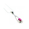 925 Sterling Silver Garnet Pyrope Chain With Pendant