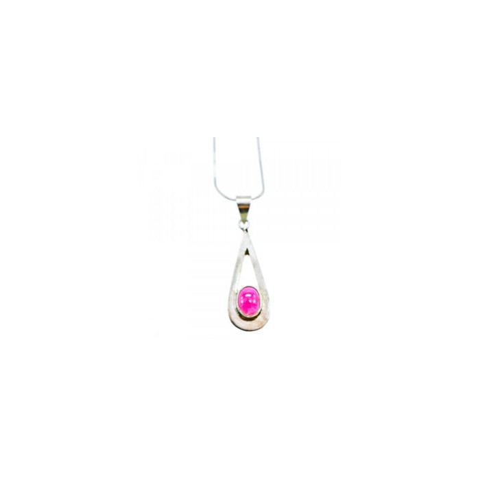 925 Sterling Silver Garnet Pyrope Chain With Pendant