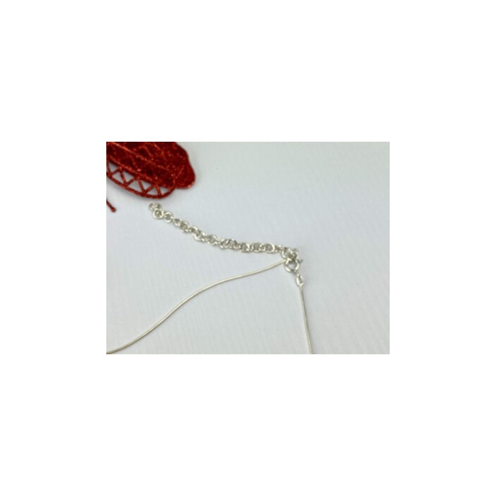925 Sterling Silver Garnet Pyrope Chain With Pendant
