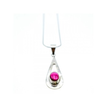 925 Sterling Silver Garnet Pyrope Chain With Pendant