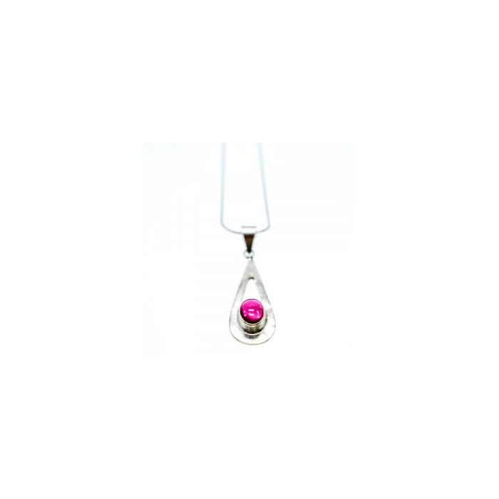 925 Sterling Silver Garnet Pyrope Chain With Pendant