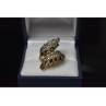925 Sterling Silver Alpanite & CZ Ring Size 9